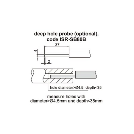 Insize Deep Hole Probe ISR-SB80B